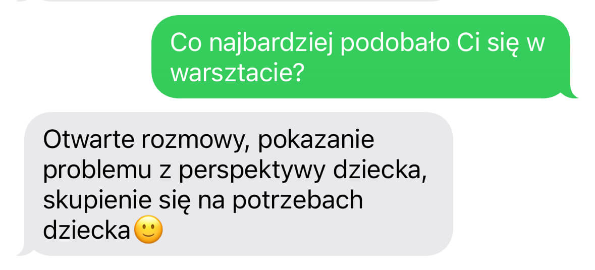 Opinia uczestniczki warsztatu Dziecko w rozwodzie o perspektywie dziecka
