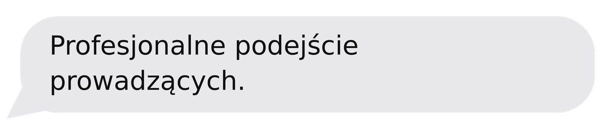 Opinia po warsztacie: Profesjonalne podejście prowadzących.